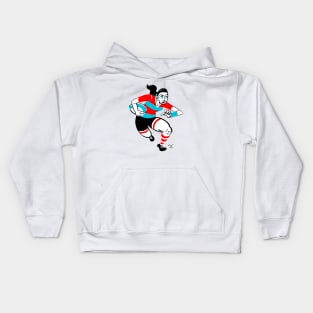 Rugby Woman Kids Hoodie